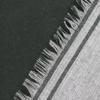 Excellent HERMES Scarf Large fringed stole gray cashmere mens Used