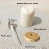 Refillable Bamboo Soap Dispenser Plastic Pump Bath Lotion Pump Jar Hand Sanitizer Bottle  Kitchen