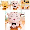Adorable Cat Kitty Plush Toy Mascot Stuffed Animal Doll New Year Gift Decor