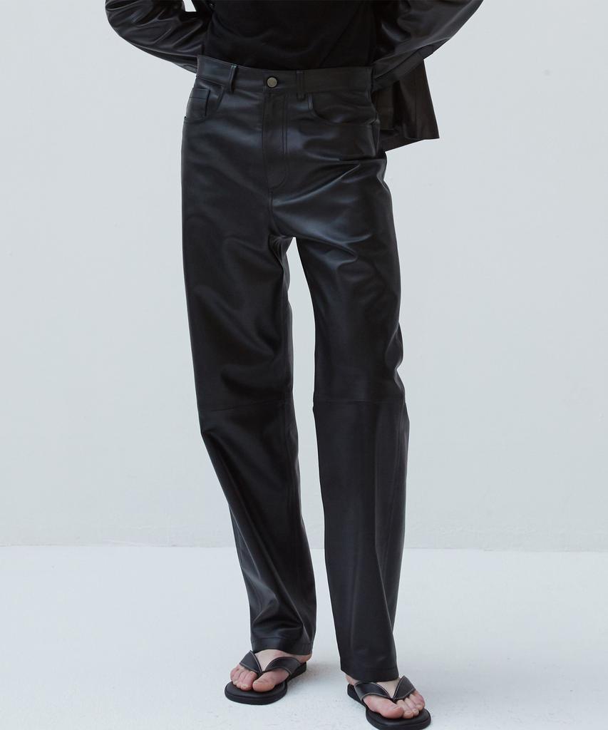 Beleudemaleu Italian Napa Lambskin Relaxed Fit Pants