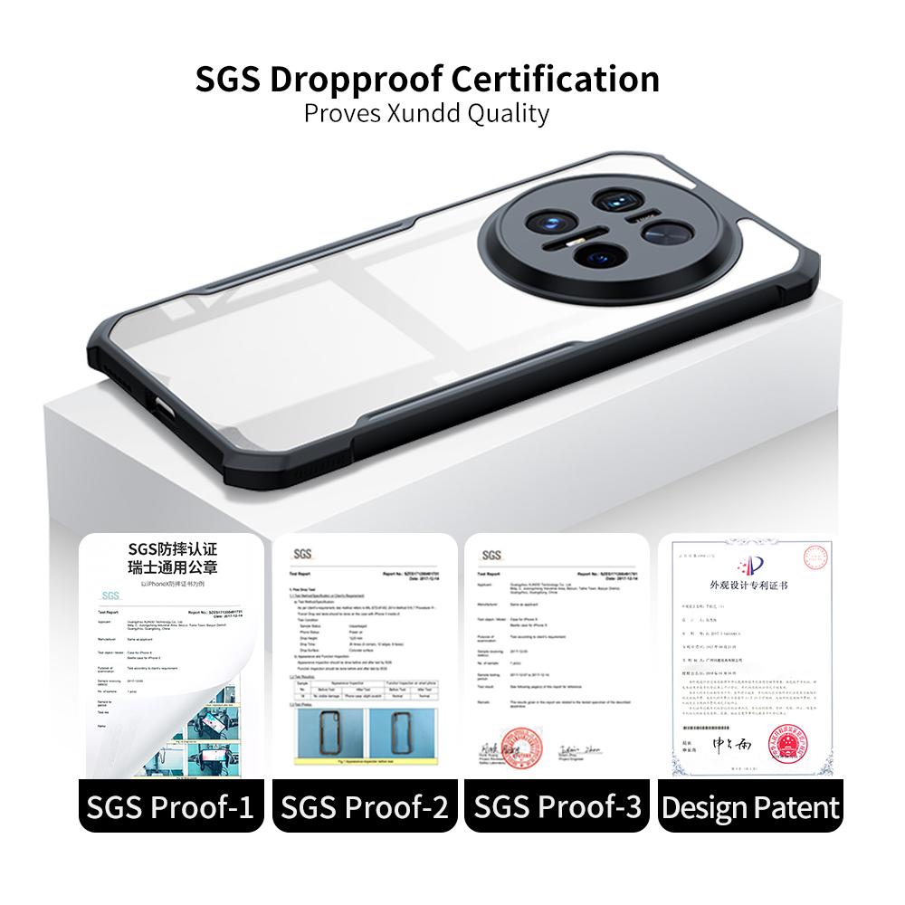 XUNDD Für Huawei Mate 70 Hülle Sturzsichere TPU+Acryl Klare Rückseite Handyhülle