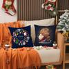 Cute Christmas Cartoon Animal Combinations Pillow Case Pattern Printed Pillowcase for Living Room Sofa Cushion Cover & Bedroom