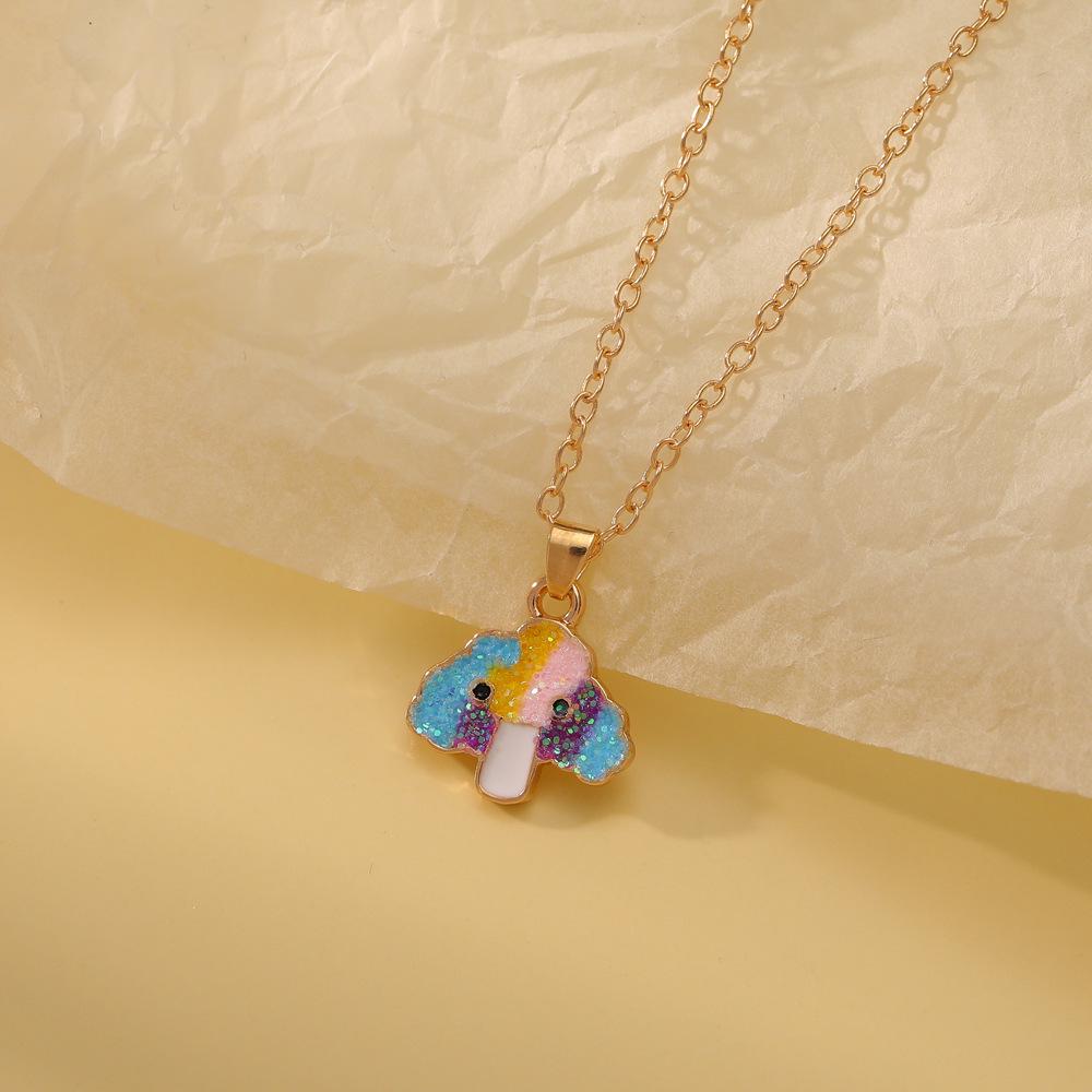 Rainbow Dinosaur Unicorn Friendship Necklace for Children – Creative Pendant Gift