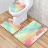 Gradual Change Pattern Toilet Floor Mat Three-Piece Bathroom Three-Piece Carpet Door Mat