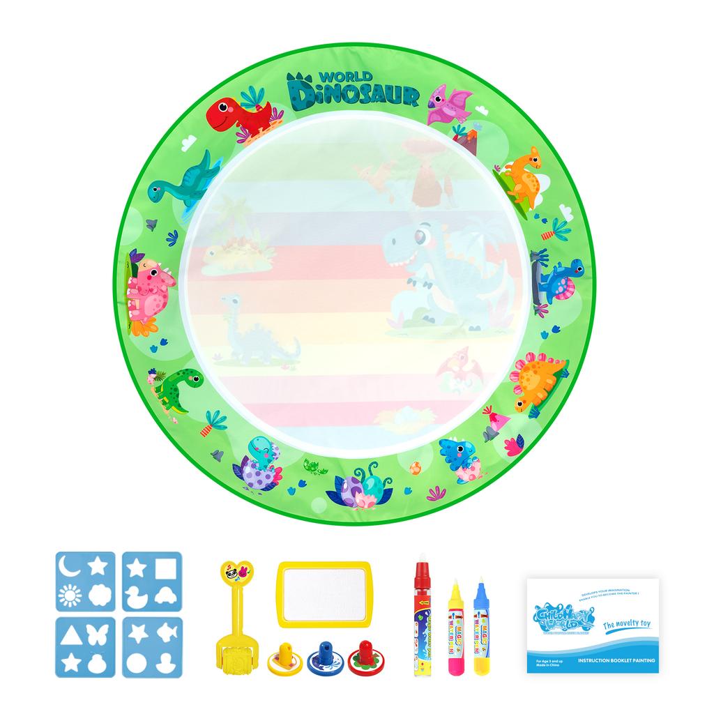 Kids Magic Water Drawing Mat Coloring Doodle with Reusable Magic Pens Montessori Toys Painting Board Educational Toys Kids Gifts