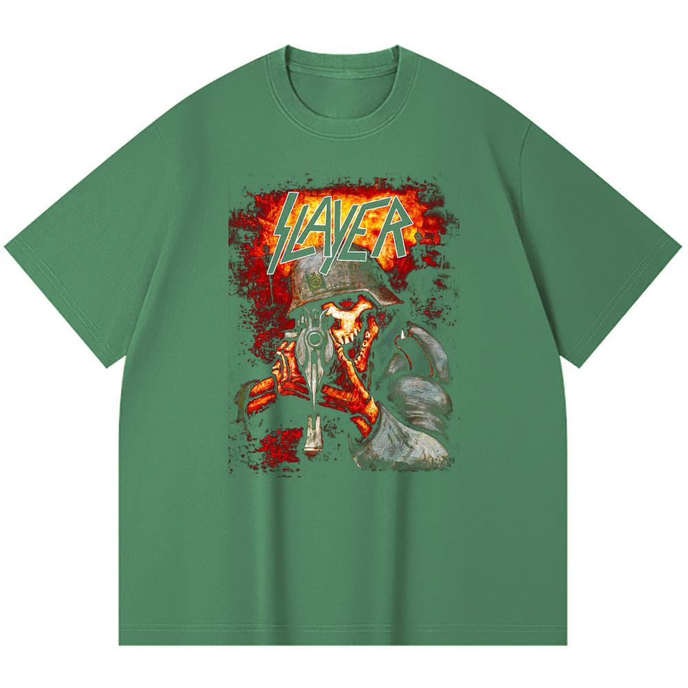 230 Gsm 100% Cotton Heavy Metal T-Shirt Rock Band Popular Music Print Unisex Heavy Cotton T Shirt