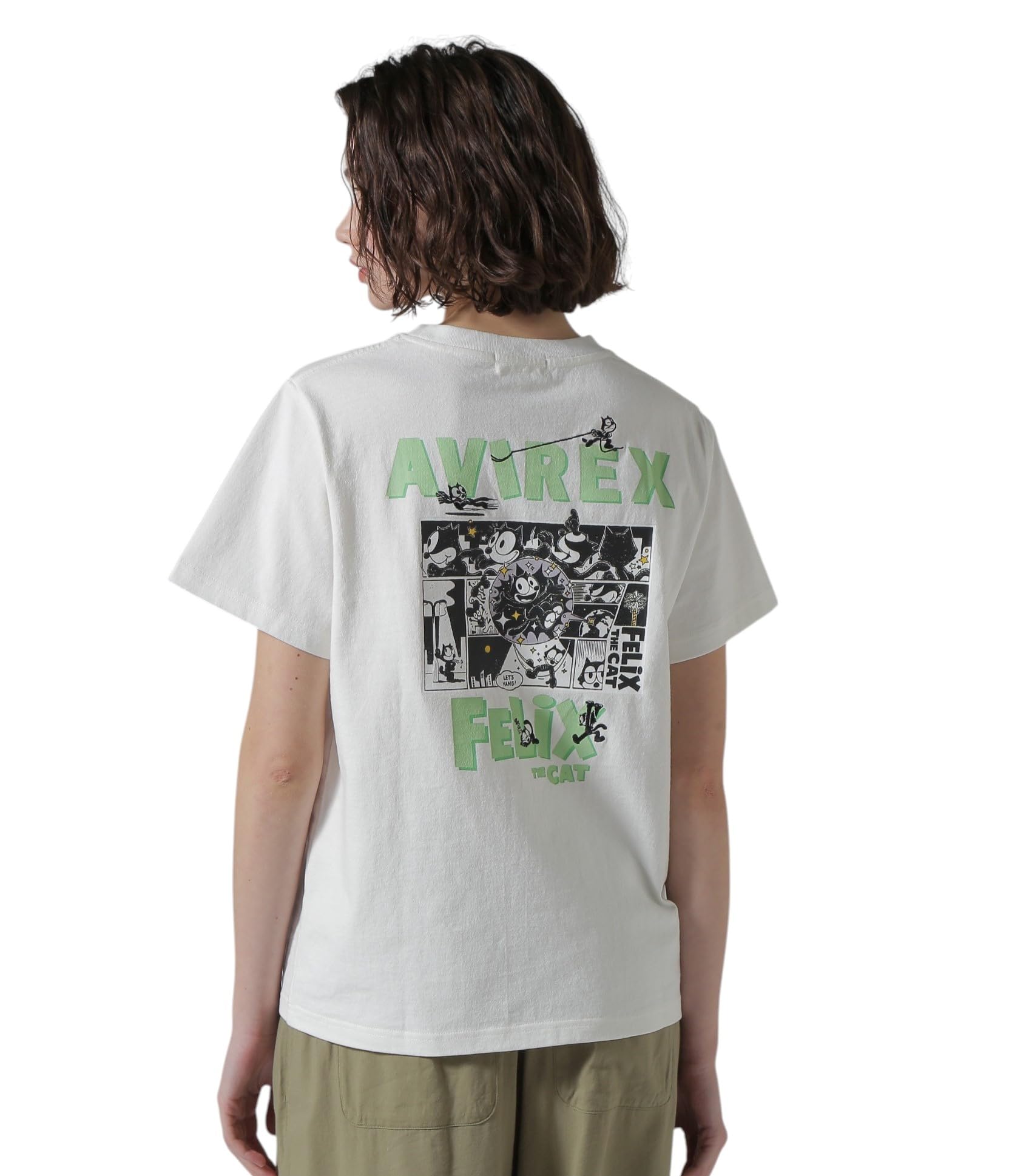 

Avirex FELIX COMICS Size T-SHIRT, Women s, M, 030, White, 783-5135610