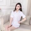 2025 Spring/Autumn Women's Trendy Mid-Length Slim Fit White Shirt, Korean Style