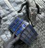 Men's Horizontal Crocodile Leather Wallet - Siamese Belly Pattern