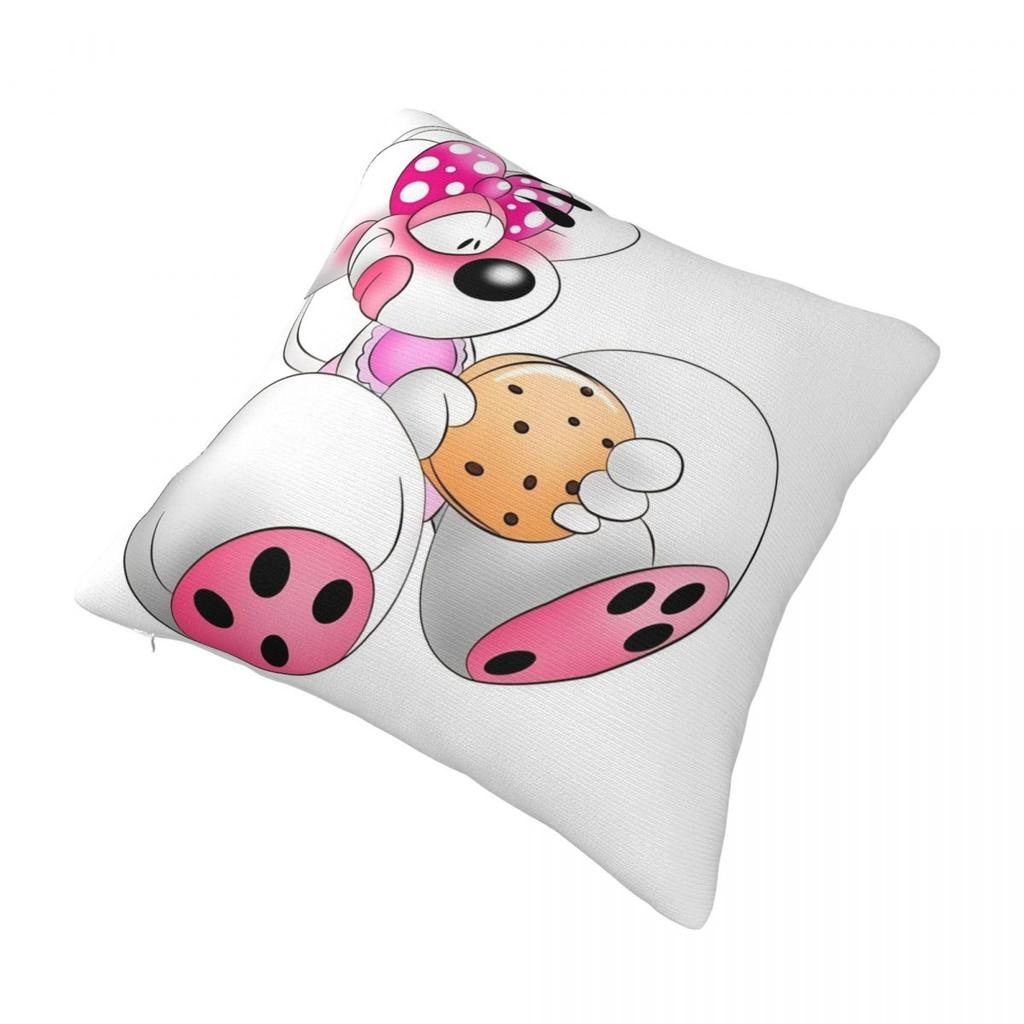 Pillow Cover Cartoon Diddl Diddlina Graphic Cushion Cover Retro Trendy Pillow Case For Sofa Home Decoration Pillowcases