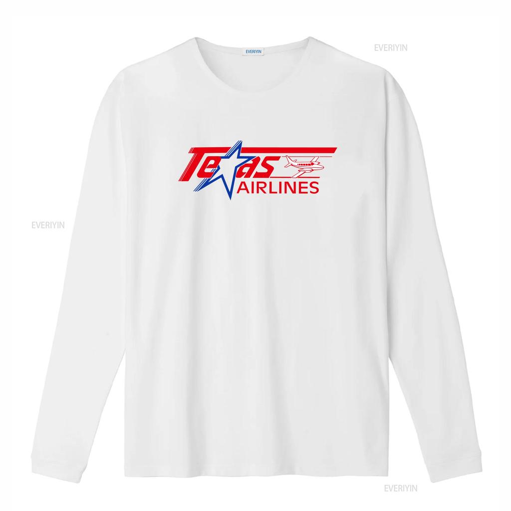 Texas Airlines Retro Vintage T Shirt for USA International Airport Design vintage Washed designer clothes homme Soft Stretched
