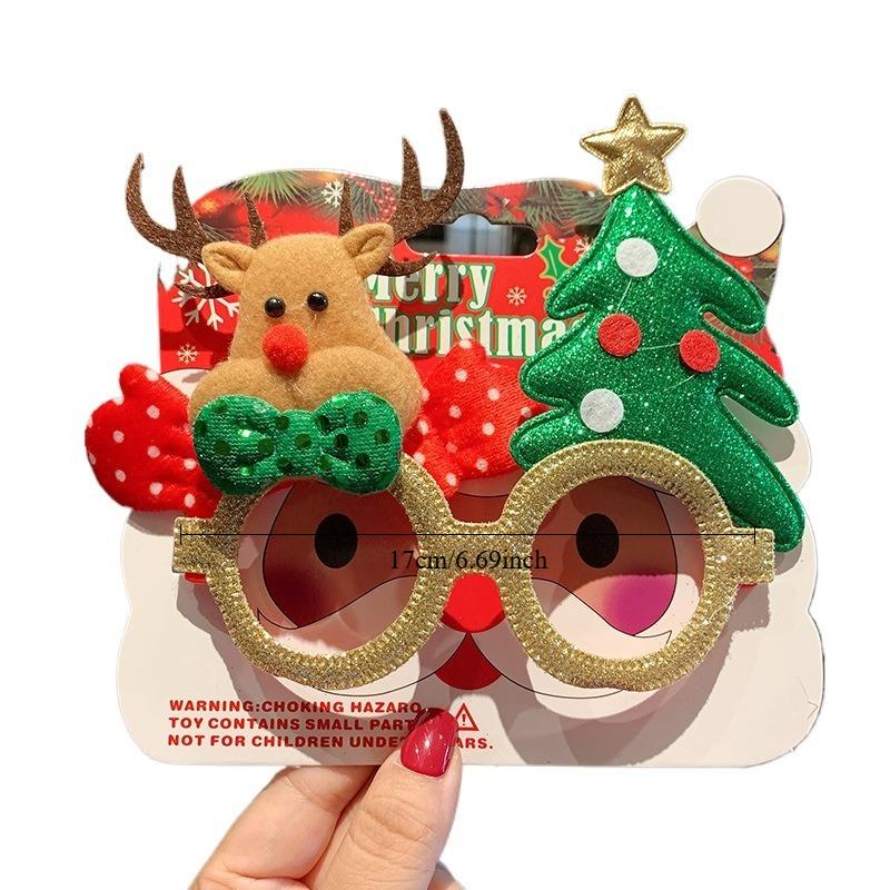 Glasses Frame Christmas Men and Women Elk Funny Gift Frame Wholesale Christmas Student Dress Up Gift Party Decoration Mirror