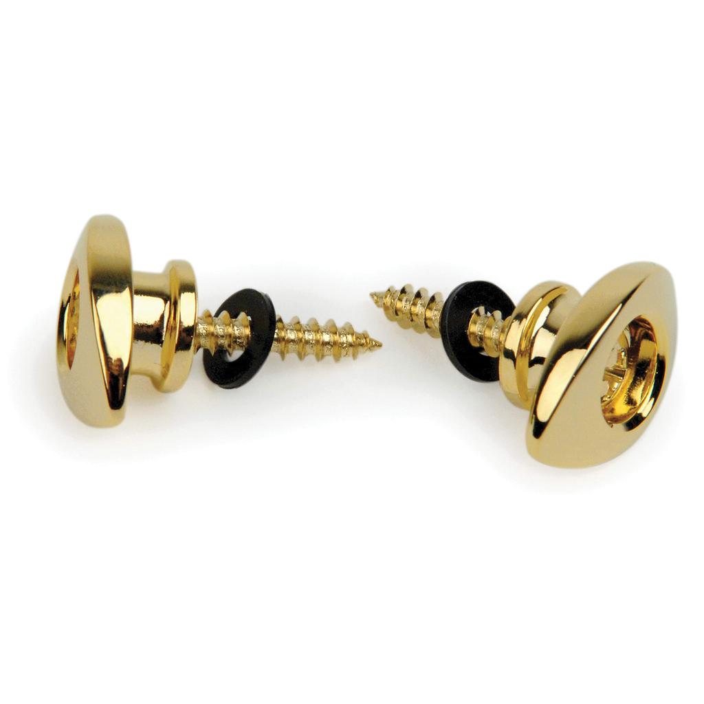 D'Addario Elliptical Strap End Pin, Gold, PWEEP302