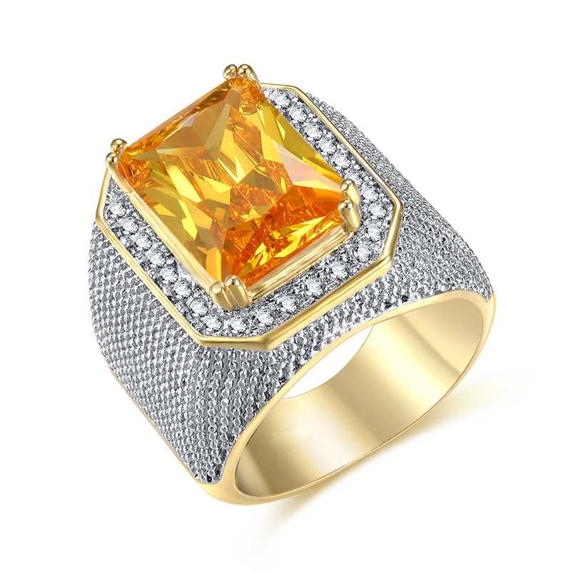Sace Gems Luksuriøs kobberlegering sirkon bryllup forlovelsesring smykker gave
