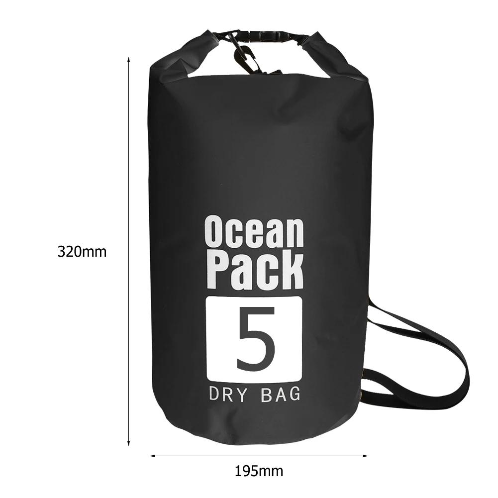 2L/3L/5L/10L Wasserdichter Packsack PVC Schwimmen Rafting Kajakfahren Flusswandern Schwimmen Segeln Bootfahren Wasserbeutel