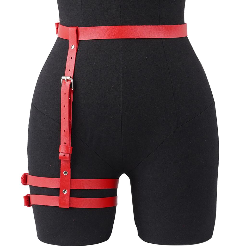 Women Fashion Belt Street Style Casual Decoration Thigh Belts Cool Punk Side Belts Womens Gothic Waistband Clothing Accessories