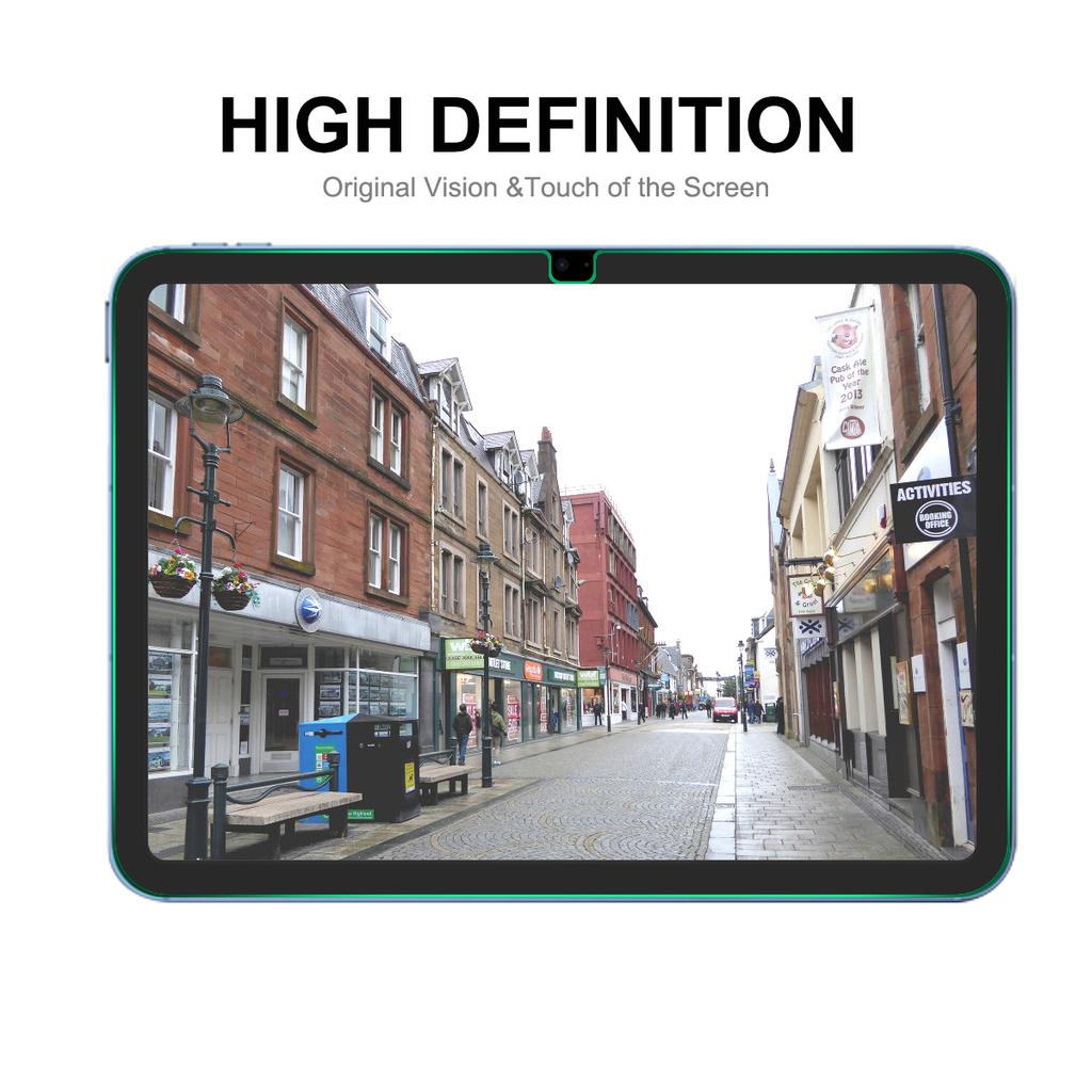 ENKAY HAT PRINCE 2Pcs/Set for iPad (2025)/10.9 (2022) Screen Protector 0.33mm 9H 2.5D Arc Edge Full Glue Anti-Explosion Tempered Glass Film