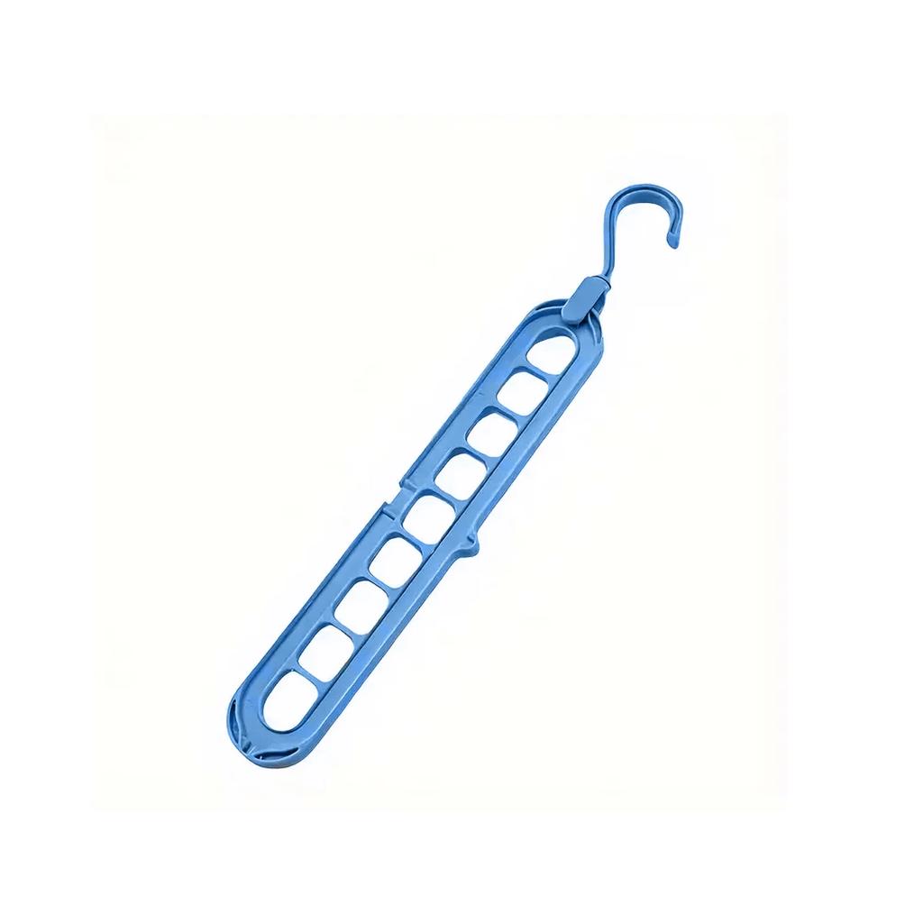 1pc - Nine Hole Multifunctional Magic Folding Clothes Hanger, Convenient Storage and Space Saving Storage Cabinet