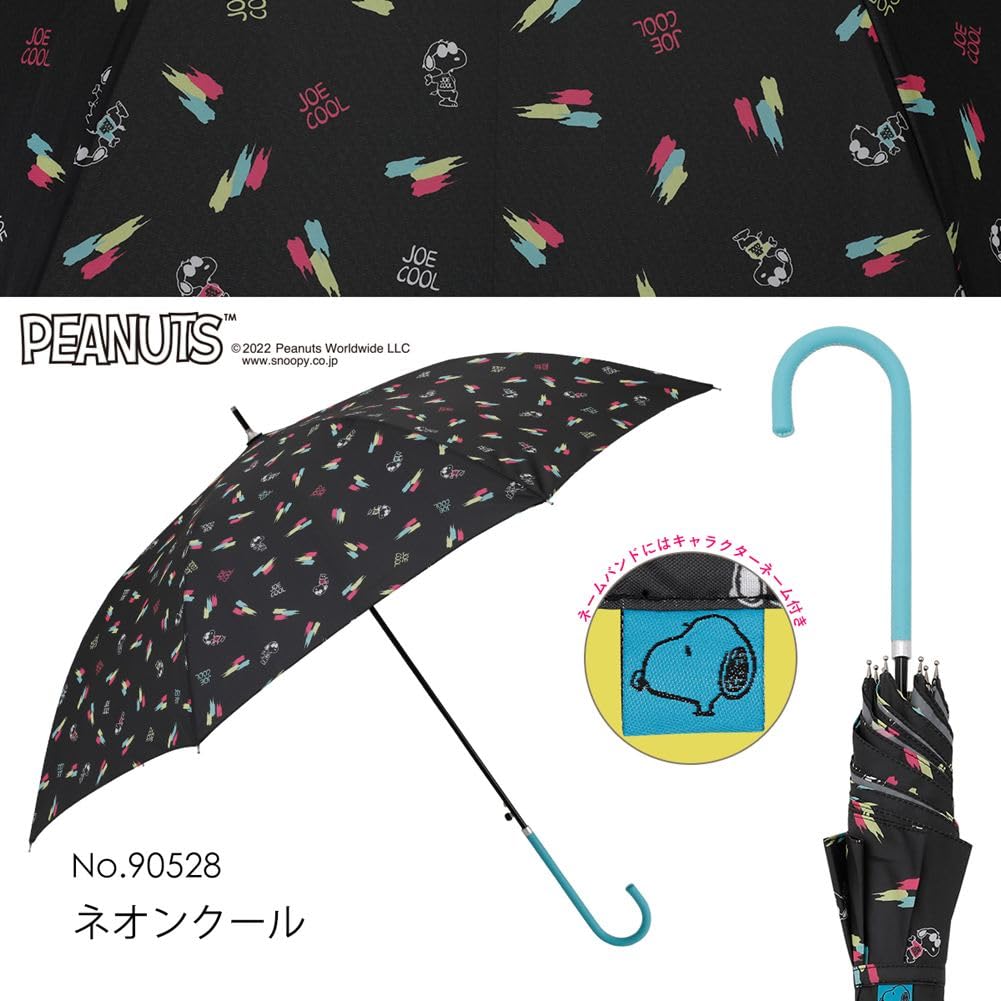 Ogawa Women's Snoopy Peanuts Neon Cool Umbrella, 60cm, 7 Ribs, Jump Style, 90528