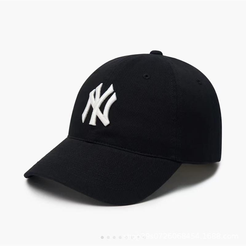 Korea MLB NY Yankees Verstellbare Baseballkappe, Unisex Softtop mit großem Logo und LA Duckbill-Design.