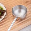 304 Stainless Steel Oil Spoon Long-Handled Extended Handle Soup Spoon Small Size Mini Design Oil Pouring Spoon Kitchen Use