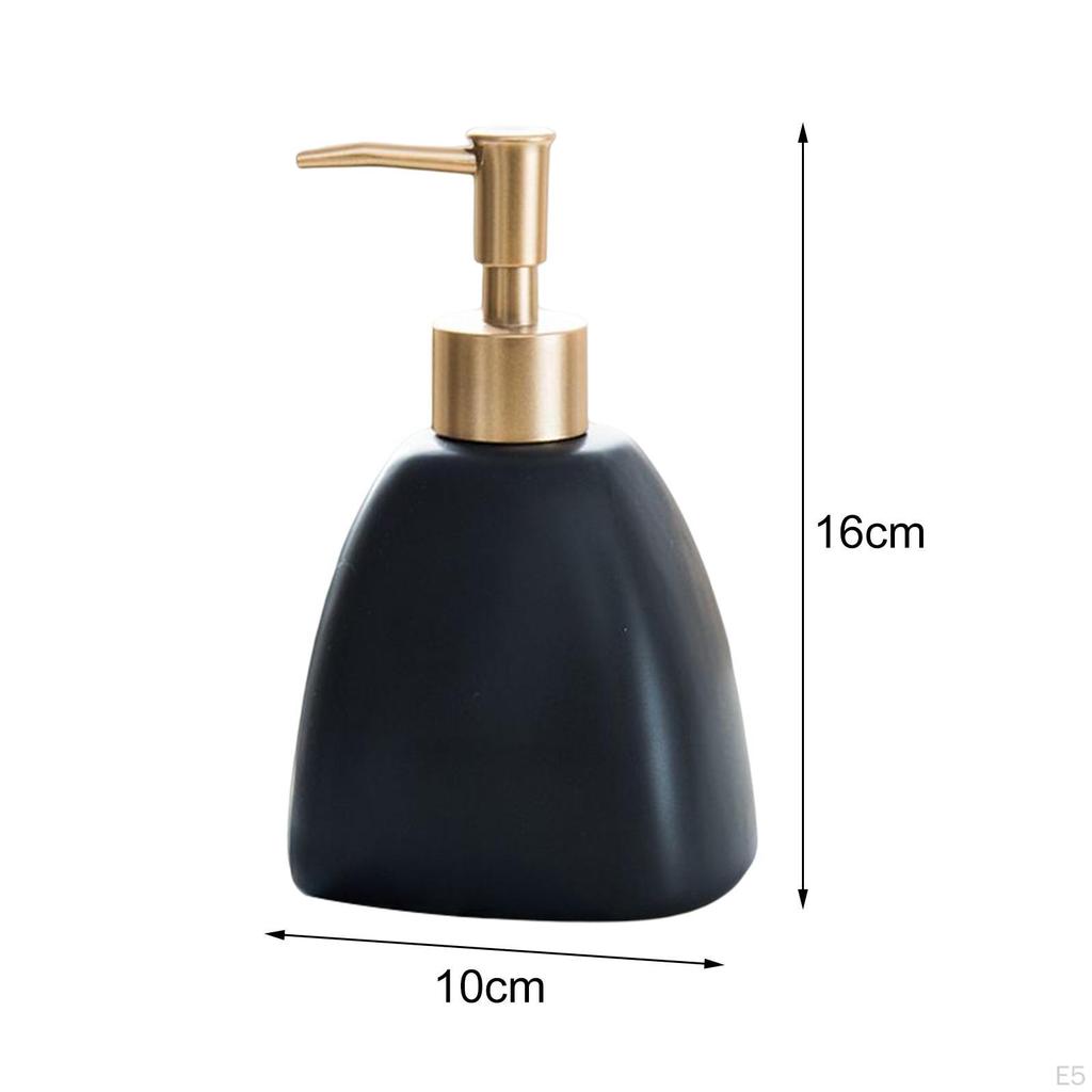 Liquid Soap Dispenser, Container Empty Bottles Ceramic Refillable Pump for