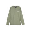 Solid Color Casual Round Neck Long Sleeve T-Shirt Men Tops Rock-Green L323M115-01DR