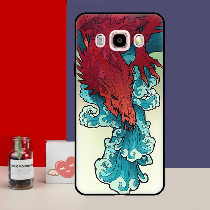 Pouzdro s motivem draka pro Samsung Galaxy J4 J6 Plus 2018 J8 A6 A7 A8 A9 J1 A3 A5 2016 J3 J5 J7 2017 Kryt