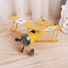 Vintage kovová forma letadla Závěsný přívěsek kluzáku, dvouplošníku Model letadla Hračka Dekorace domu