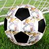 Sarah Kay Indoor Soccer Ball Colorful Machine Stitched PVC Size 5 Team Training Competition Ready Durable High-Bounce Cool Sports Gift