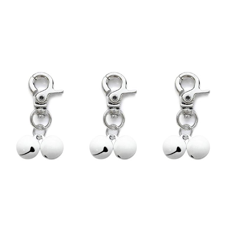 3pcs Dog Collar Bells Pet Outdoor Training Collar Pendant Dog Collar Accessories Puppy Bells Collar Pendant Clip Pet Supplies