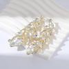 Shining  Earrings Exquisite Crystal Jewelry Wedding Party Leaf Rhinestone Earrings  Banquet