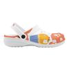 White Printed EVA Clogs for Women Men Lightweight Flexible Slip On Casual Footwear Soft Sole Summer Sandals Daily Comfort