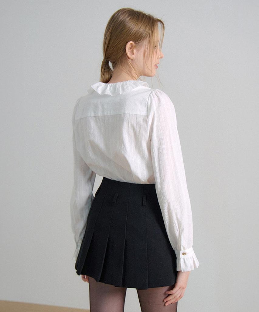 VEM.VER Pleated Mini Skirt_Black