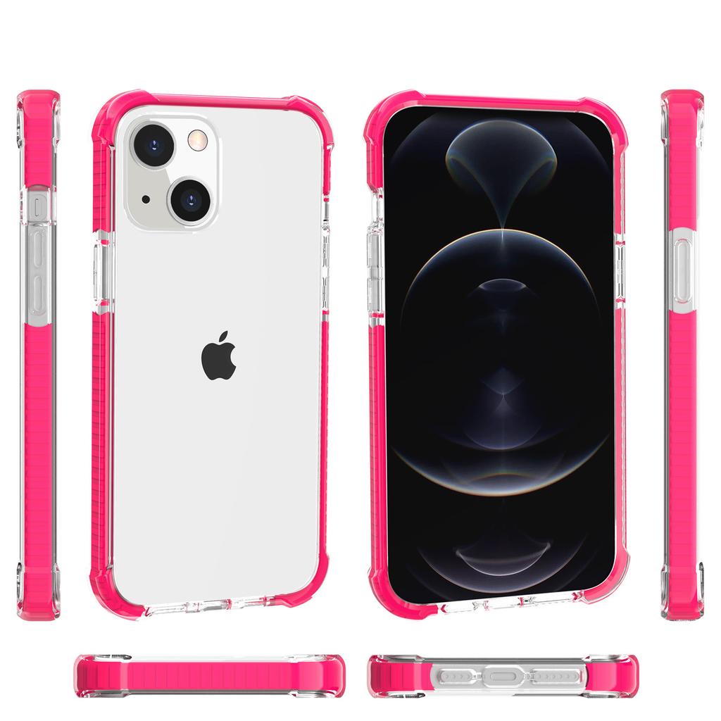 Applicable To Apple 13 Acrylic Mobile Phone Case iPhone13 Transparent Three-in-one Airbag Anti-drop Hard Case Factory Wholesale