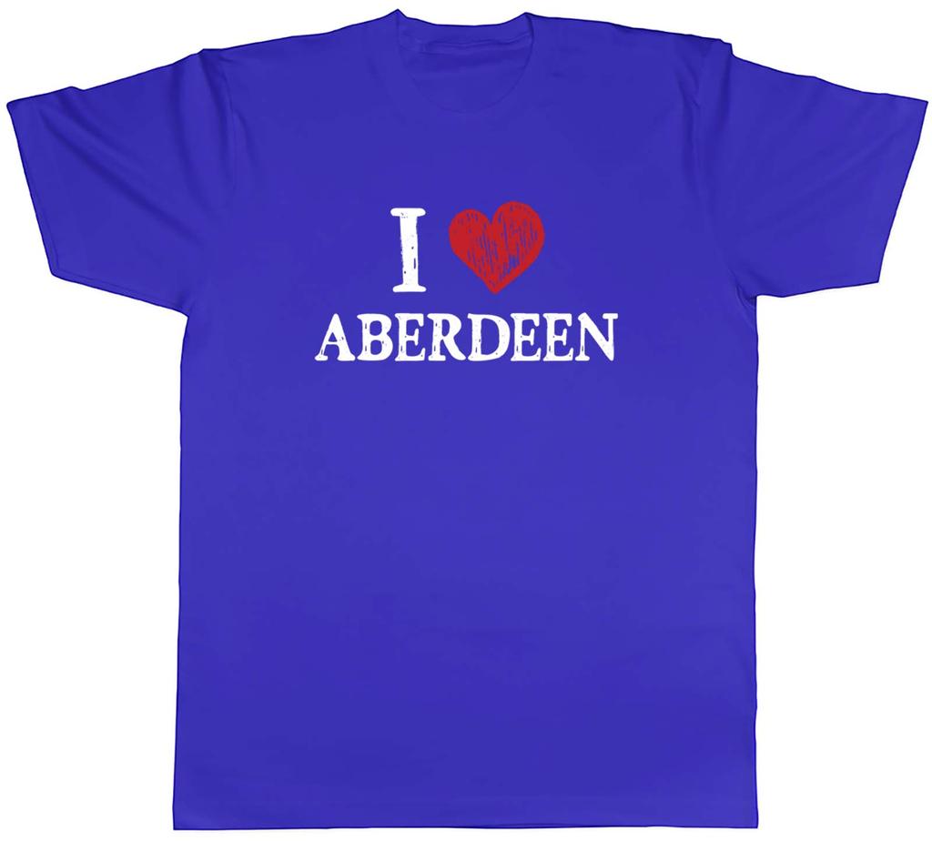 I Love Aberdeen Unisexs TShirt Scotland North Sea Tee Gift