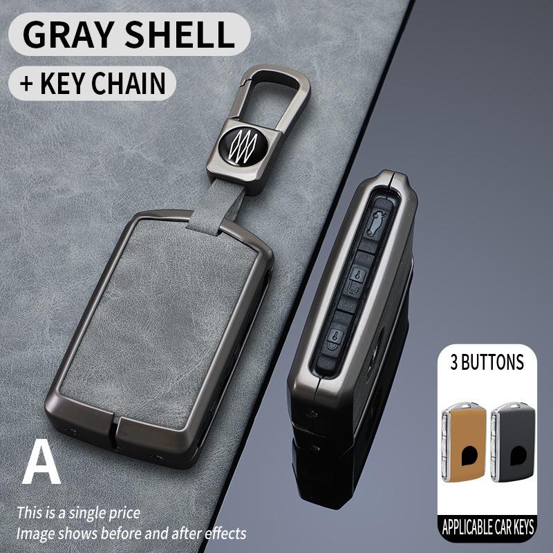 Volvo Key Cover for XC60/S90/S60/XC90/XC40 - Full Coverage Remote Shell with Metal Decoration