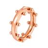 Trendy Ring Gold Color Stainless Steel For Women Ladies Mini Balls Finger Rings For Women  Jewelry Gifts