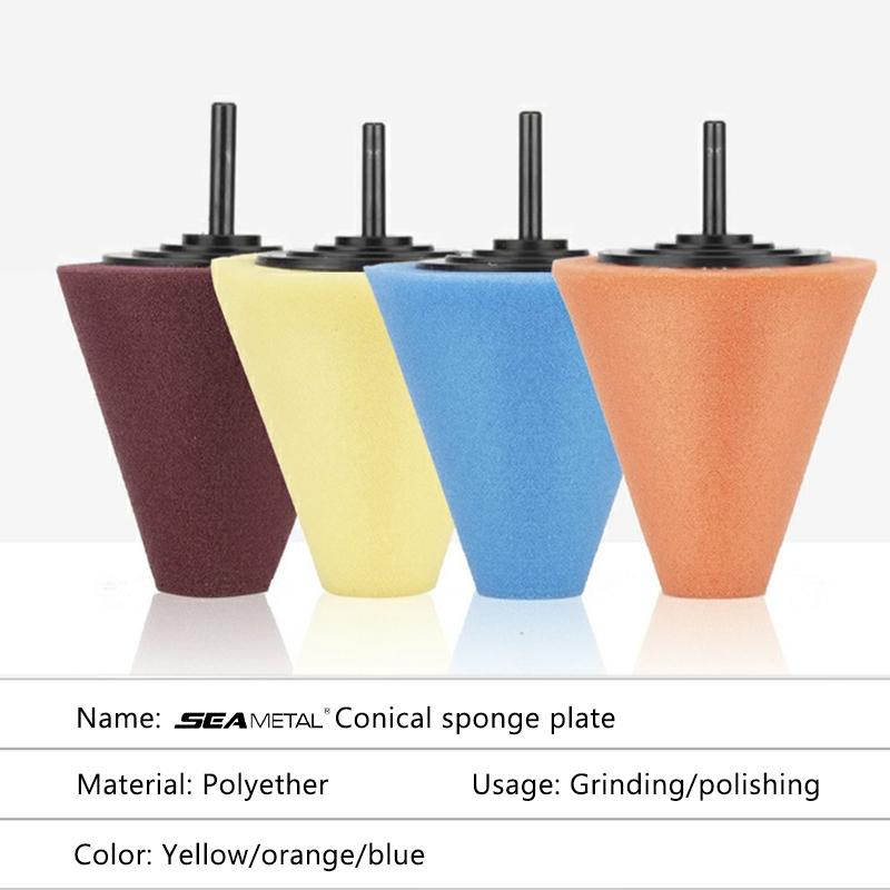 SEAMETAL 3PCS Car Tyres Foam Polishing Sponge Buffing Pad Car Polisher Tires Wheel Hub Polishing Tool