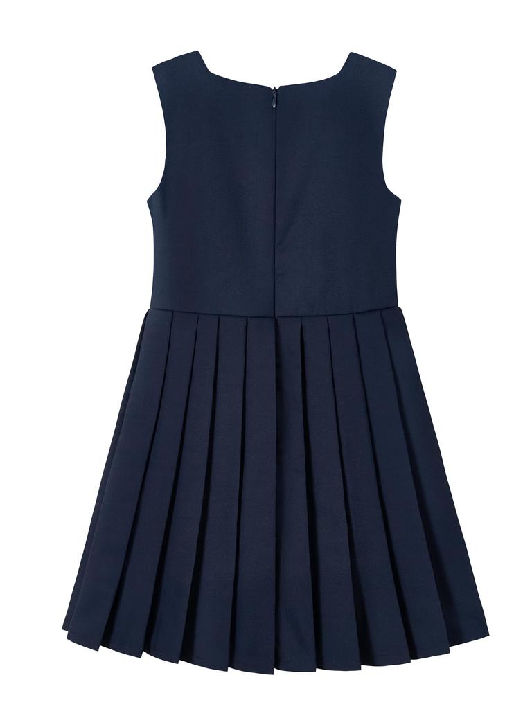 LOLANTA Kids' Girls' Formal Dress, Pleated Jumper Skirt, Perfect for Piano Recitals, Interviews, Entrance Exams, School Uniforms, Entrance Ceremonies,