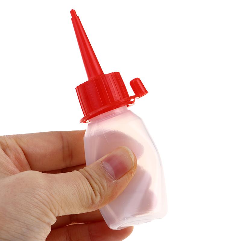 1Pc Reuse White Plastic Bottle Squeeze Glue Applicator Paper Quilling Needle Tip
