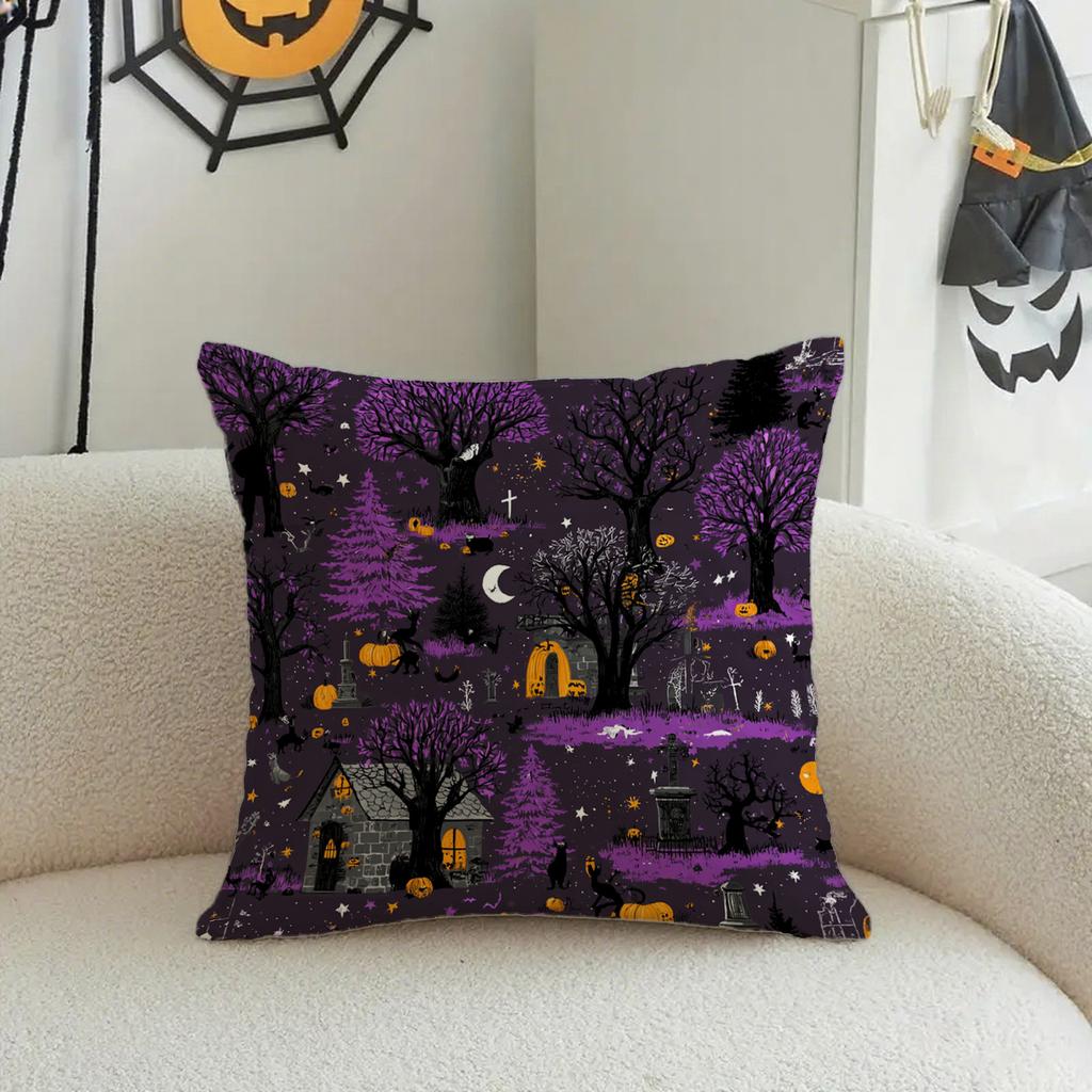 Halloween-Themed Pillowcases For Homesuitable For Sofa Car Bedroom Decorative Cushion Cover Pillow Cover