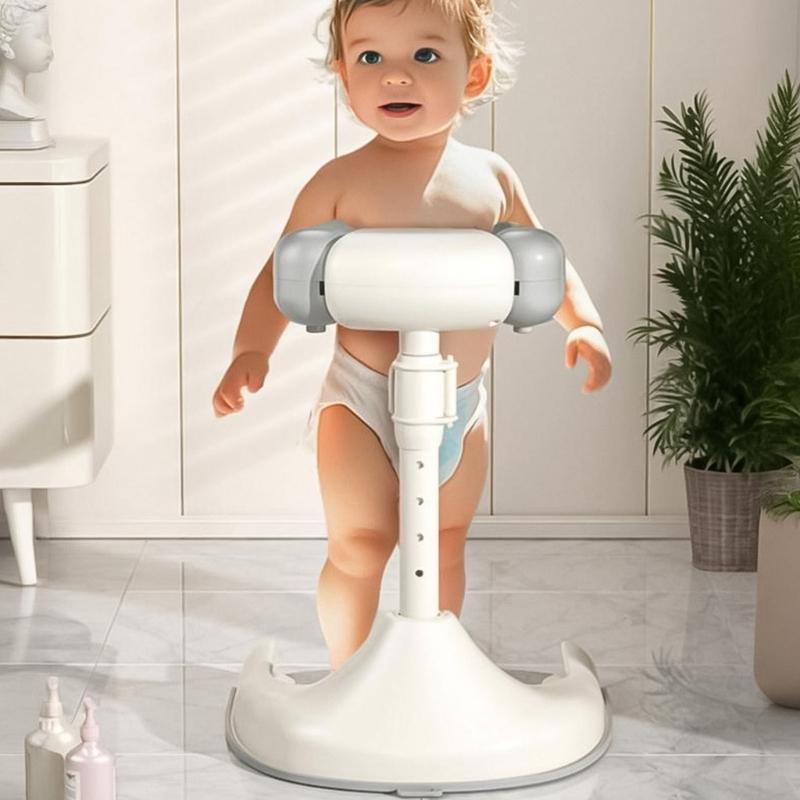 Tragbare Baby-Badestütze Baby Steh-Duschstütze für Kleinkind ab 6 Monaten Verstellbarer Säuglings-Baby-Duschständer