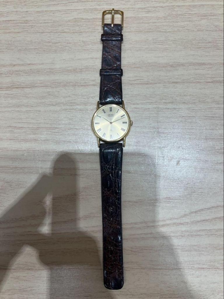 [USED] SEIKO Watch 2620-0190 992266 Gold with Gold Frame