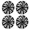 4pcs Hubcap 15 Inch Hubcaps Wheel Covers Replacement for Fiat 500 and Most Cars