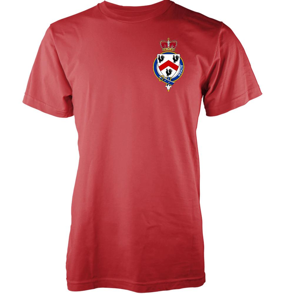 Персонализированная футболка с фамилией Aitken Семейный герб Значок Герб Взрослый 2XL