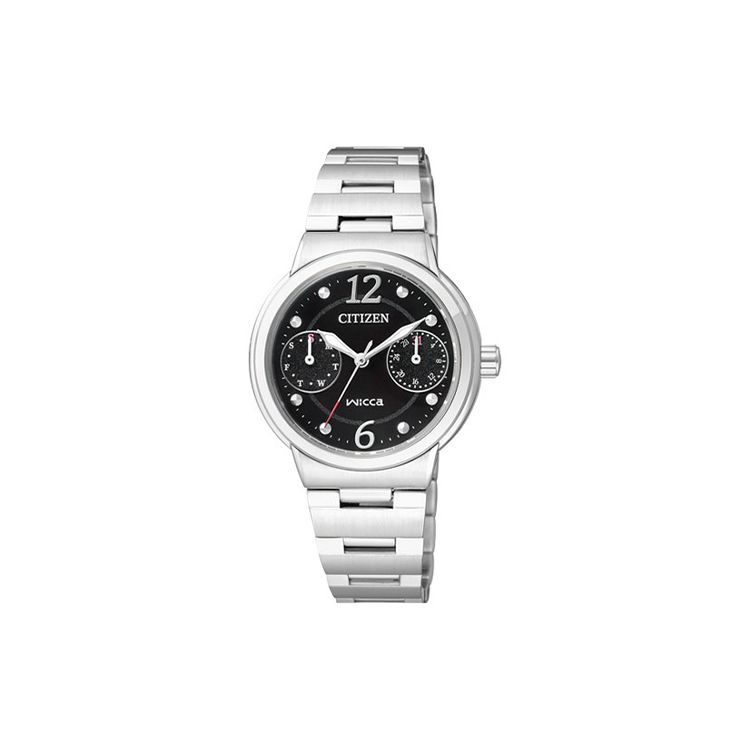 Citizen Eco-Drive Series 50M Waterproof Quartz Watch Stainless Steel Band Women watches Silver FD1021-57E Silver Strap