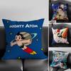M-Mighty A-Atom Pillow Case Home Dorm Chair Back Short Plush Double-sided Printing Office Nap Time Cushion Cover