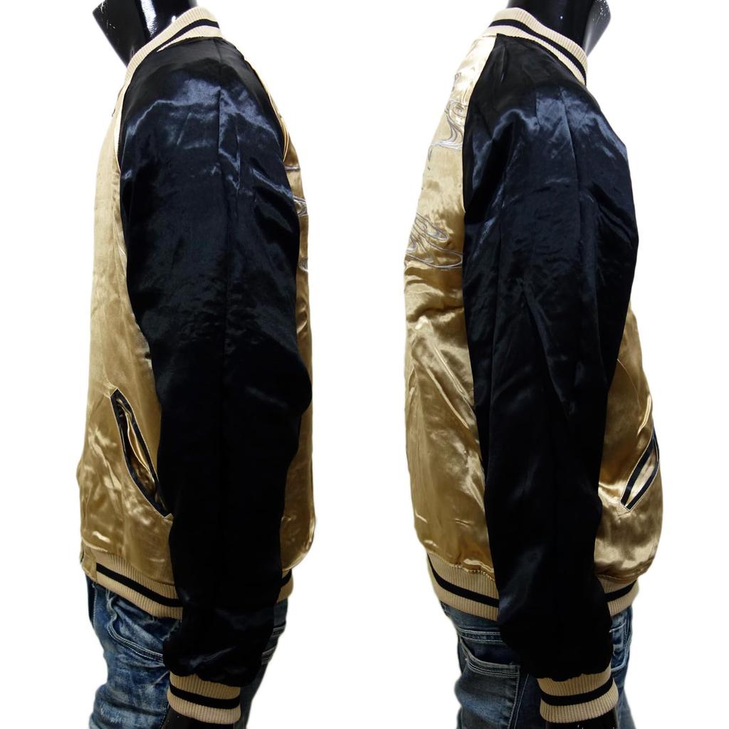 Karakuri Damashii Sukajan Japonský vzor 233067 [Karakuri Tamashii] Pánský (LL(XL), Černá)