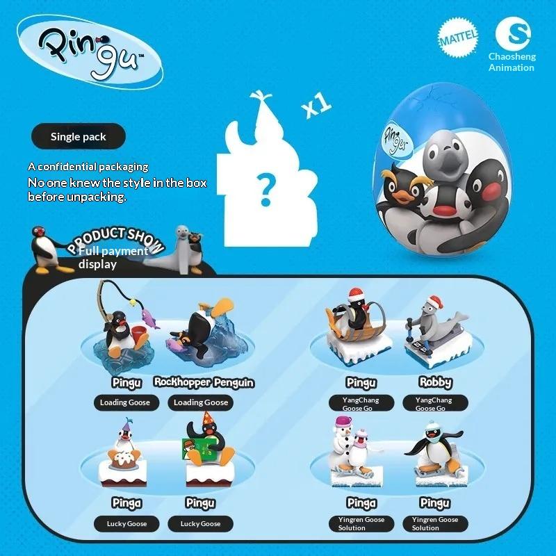 

Authentic Pingu Trendy Penguin Toy Figure Blind Box Collectible Desktop Decoration Model Gift Ornament For Kids And Adults